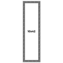 10x42 Frame Silver Black Rustic Sonoma Solid Wood Picture Frame | 1.5 Inch Moulding Width |