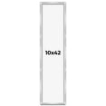 thumbnail image 1 of 10x42 Frame Silver Whitewashed Wood Grain Solid Wood Shadow Box | 0.75 Inch Moulding Width | 0.75, 1 of 8