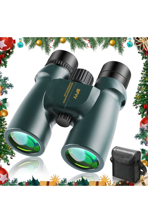 10x42 High-Power HD Binoculars for Adults - BAK4 Prism, FMC lens, Waterproof Fogproof for Bird Watching, Hunting, Star Gazing