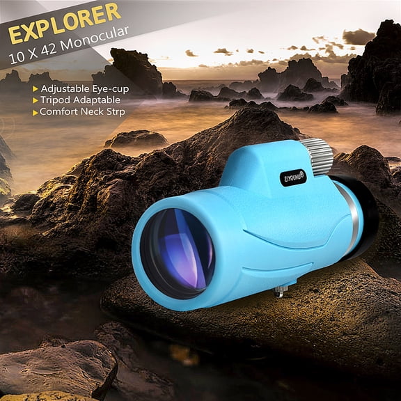 10x42 Monocular Telescope, High Power Compact Monocular with Waterproof, for Bird Watching, Hiking, and Travel