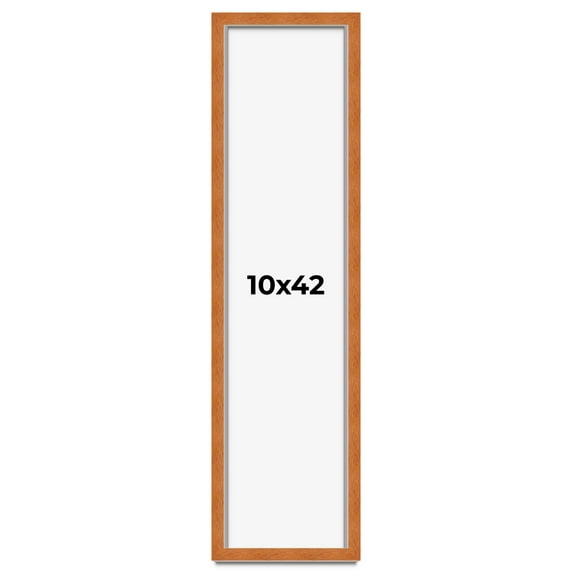 10x42 Shadow Box Frame Brown | 0.875 Inches Deep Real Wood Contemporary Shadowbox Display Frame |