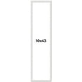 thumbnail image 1 of 10x43 Frame White Scuffed Rustic Solid Wood Picture Frame | 0.75 Inch Moulding Width| Includes UV, 1 of 8