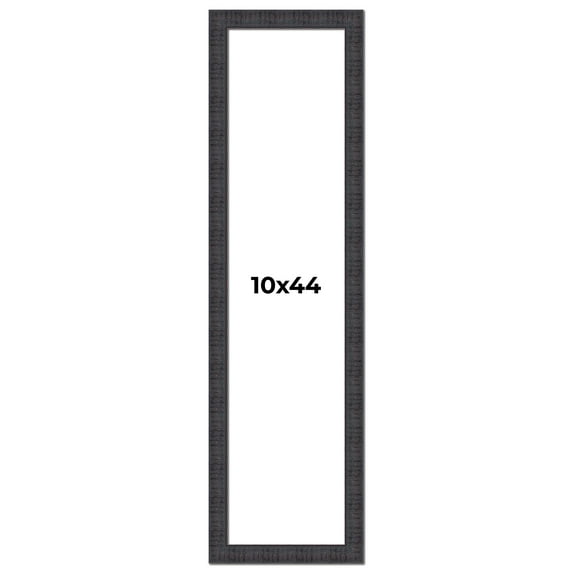 10x44 Frame Brown Rustic Solid Wood Picture Frame 1.5 Inches Wide | Interior Frame Depth 0.5 Inches