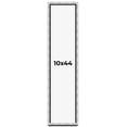 thumbnail image 1 of 10x44 Frame Brushed Silver Solid Wood Picture Frame | 0.75 Inch Moulding Width | Rabbet Depth 0.75, 1 of 5