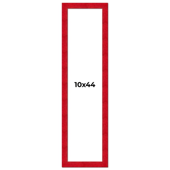 10x44 Frame Red Burl Solid Wood Picture Frame Width 1.75 Inches | Interior Frame Depth 0.5 Inches |
