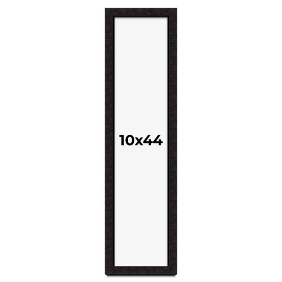 10x44 Shadow Box Black Solid Wood Display Picture Frame | 1 Inch Rabbet Depth | | 1.375 Inch