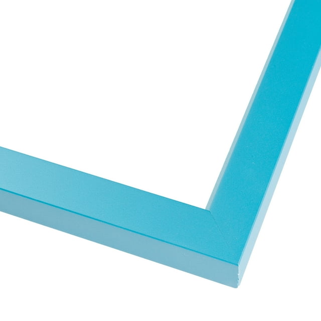 10x45 Frame Blue Solid Wood Picture Frame Width 1 Inches | Interior Frame Depth 0.5 Inches | Aero