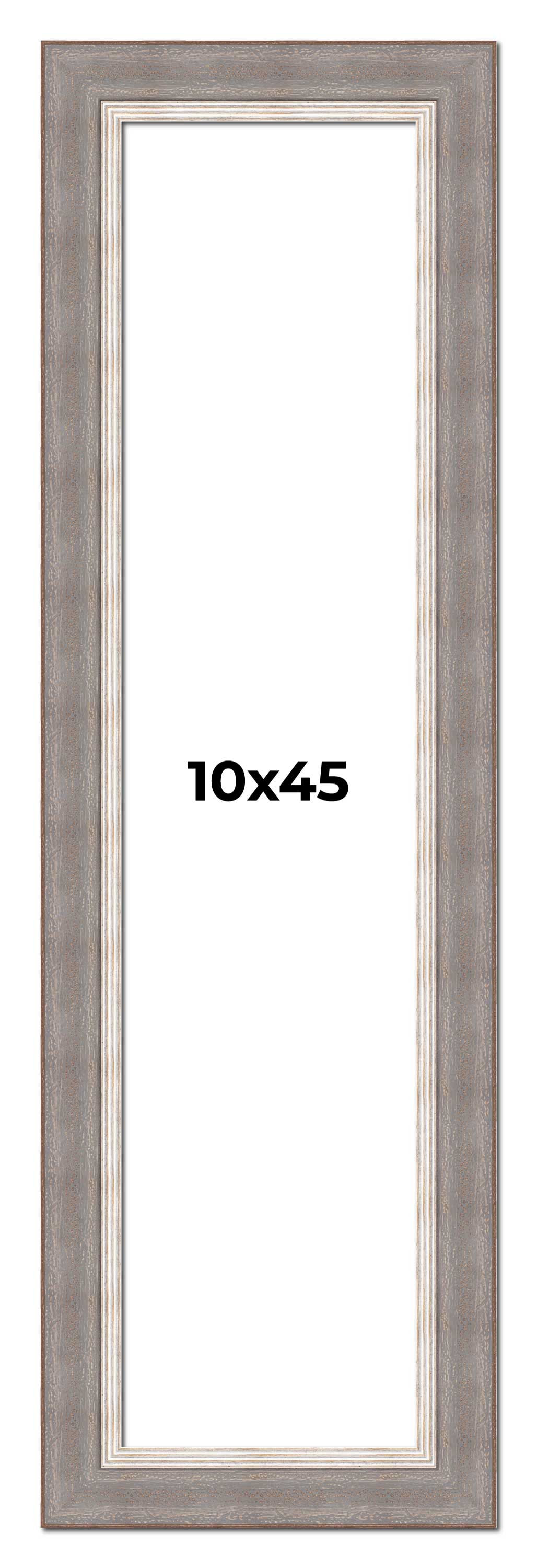 10x45 Frame Grey Real Wood Picture Frame Width 2.75 Inches | Interior ...