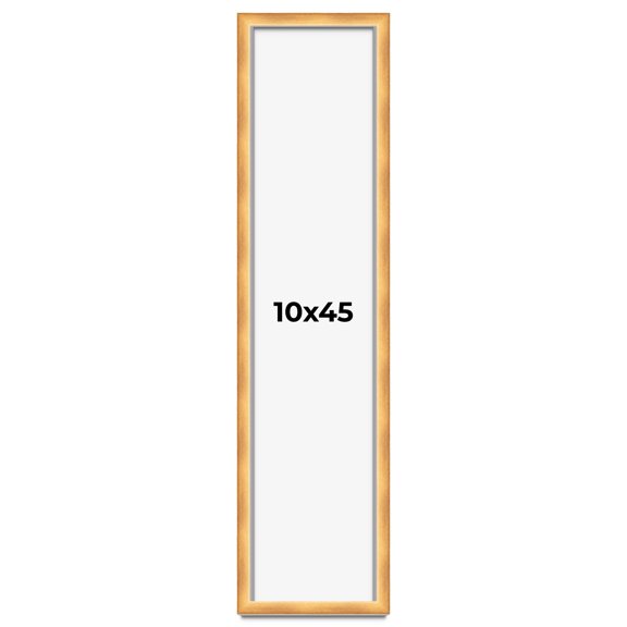 10x45 Shadow Box Bronze Cross-Brushed Display Frame | 1.625 Inches Deep Solid Wood | UV Resistant
