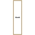 thumbnail image 1 of 10x48 Frame Beaded Gold Solid Wood Picture Frame | 0.75 Inches Moulding Width | Liscio Oro, 1 of 8