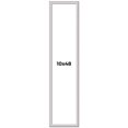 thumbnail image 1 of 10x48 Frame Silver Inner Slope Bevel Picture Frame | 1 Inch Moulding Width | 0.75 Inch Rabbet Depth, 1 of 8