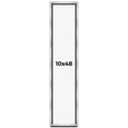 thumbnail image 1 of 10x48 Shadow Box Frame Silver | 1.375 Inches Deep Real Wood Contemporary Shadowbox Display Frame |, 1 of 7