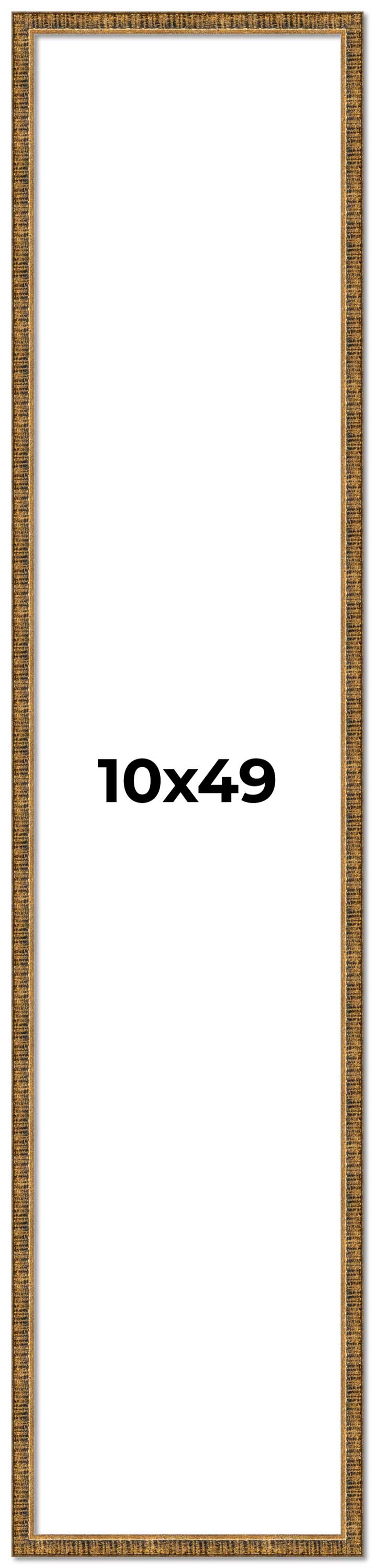 10x49 Frame Gold Solid Wood Picture Frame - Complete Modern Photo Frame ...
