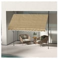 thumbnail image 1 of 10x4 ft Retractable Awning, Patio Door Awning, UV Protection, Manual Operation, Beige, 1 of 9