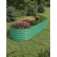 thumbnail image 1 of Garvee 2 Pcs Raised Garden Bed, 10 x 4 x 1.5 feet Galvanized Steel Planter Box, Green, 1 of 5