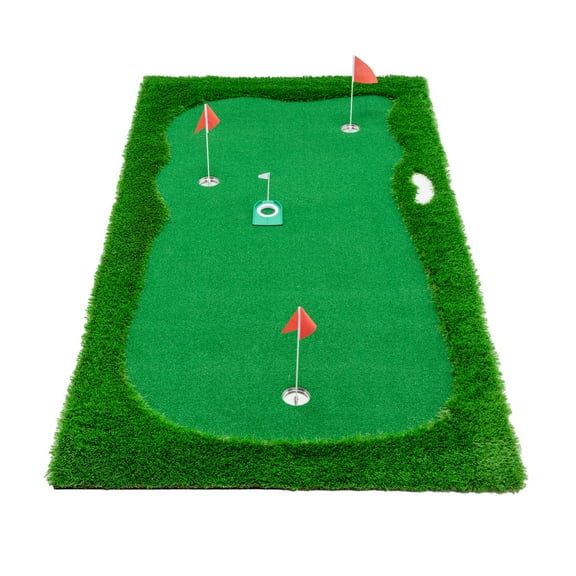 10x5 FT Golf Putting Green Indoor Outdoor, Practice Golf Putting Mat with Premium Turf