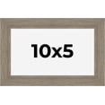 thumbnail image 1 of 10x5 Frame Gray Barnwood Rustic Solid Wood Picture Frame | 1.5 Inch Moulding Width | Includes UV, 1 of 8
