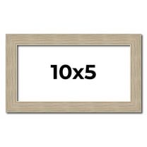 10x5 IN Frame Grey Solid Wood Picture Frame Width 1 Inches | Interior Frame Depth 0.5 Inches |