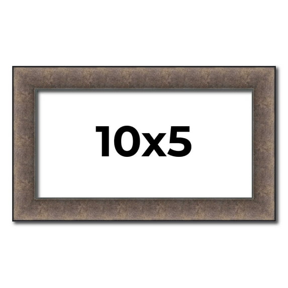 10x5 IN Frame Silver Real Wood Picture Frame Width 1.25 Inches | Interior Frame Depth 0.5 Inches |