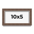 thumbnail image 1 of 10x5 Shadow Box Frame Brown | 1.125 inches Deep Real Wood Rustic Shadowbox Display Frame | UV, 1 of 5