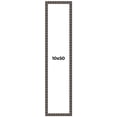 thumbnail image 1 of 10x50 Frame Black Brown Chestnut Mosaic Solid Wood Picture Frame | 1.125 Inch Moulding Width |, 1 of 8
