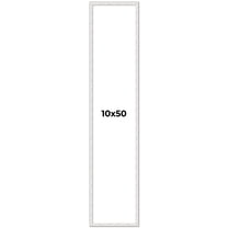10x50 Frame White Real Wood Picture Frame Width 0.75 inches | Interior Frame Depth 0.5 inches |
