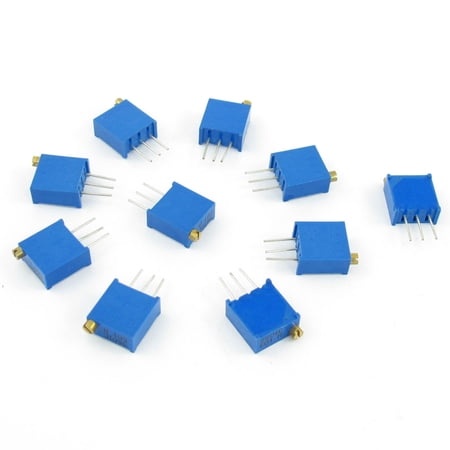 10x5K Ohm 1/2W 3296 Square Cermet Multiturn Trimmming Pot Potentiometer