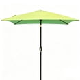 thumbnail image 1 of Kool 6.5 ft Square Outdoor Patio Market Umbrella with Push Button Tilt and Crank Handle, Green, 1 of 11