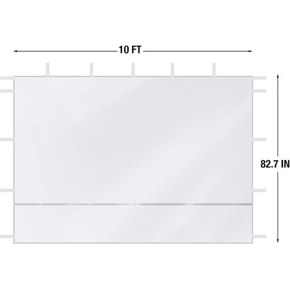 10x6.9FT Canopy Sidewalls for 10x10 Tent, & Waterproof for Outdoor Events, Backyard, Camping
