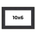 thumbnail image 1 of 10x6 Frame Black Real Wood Picture Frame Width 1.25 Inches | Interior Frame Depth 0.5 Inches |, 1 of 8