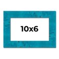 thumbnail image 1 of 10x6 Frame Blue Teal Burl Wood Picture Frame | 1.75 Inch Moulding Width | Interior Frame Depth 0.5, 1 of 8