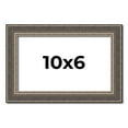 thumbnail image 1 of 10x6 Frame Silver Real Wood Picture Frame Width 1.25 Inches | Interior Frame Depth 0.5 Inches |, 1 of 8