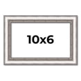 thumbnail image 1 of 10x6 Frame Silver Real Wood Picture Frame Width 1.25 Inches | Interior Frame Depth 0.5 Inches |, 1 of 8