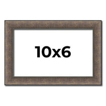10x6 Frame Silver Real Wood Picture Frame Width 1.25 Inches | Interior Frame Depth 0.5 Inches |