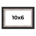 thumbnail image 1 of 10x6 Frame Silver Real Wood Picture Frame Width 1.25 Inches | Interior Frame Depth 0.75 Inches |, 1 of 8