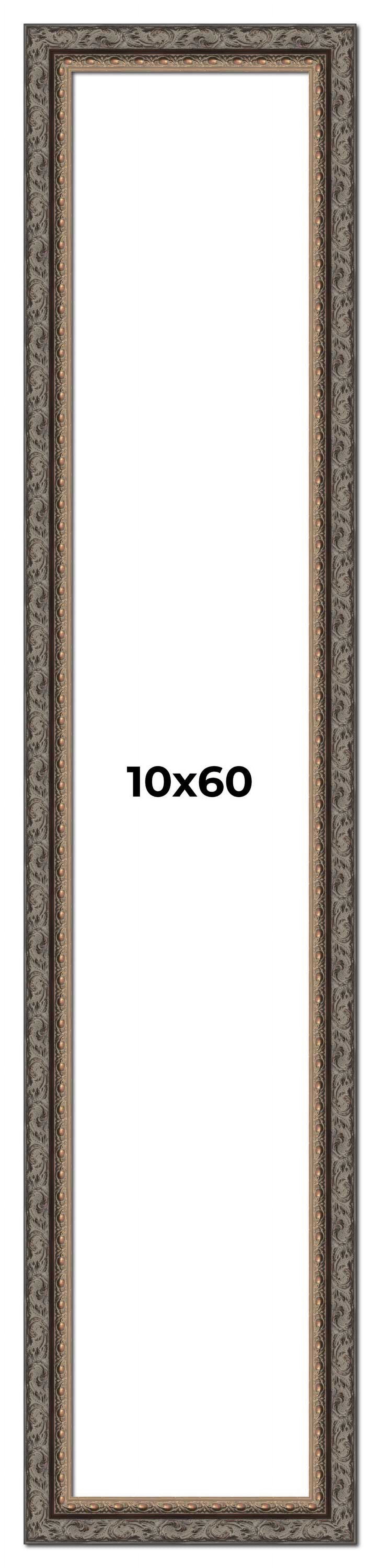 10x60 Frame Black Real Wood Picture Frame Width 2 inches | Interior ...