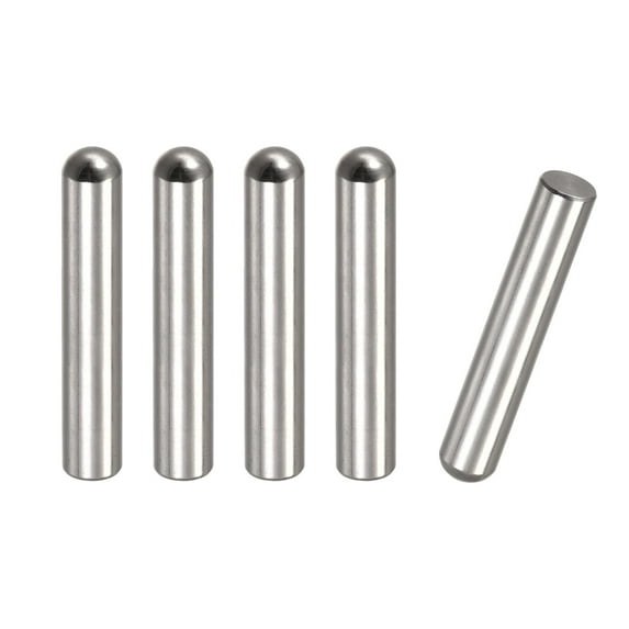10x60mm Dowel Pins, 5 Pack Round Head Flat Chamfered End Dowel Pin