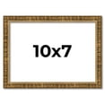 thumbnail image 1 of 10x7 Frame Gold Kingsley Distressed Solid Wood Picture Frame Width 0.75 Inches | Interior Frame, 1 of 8