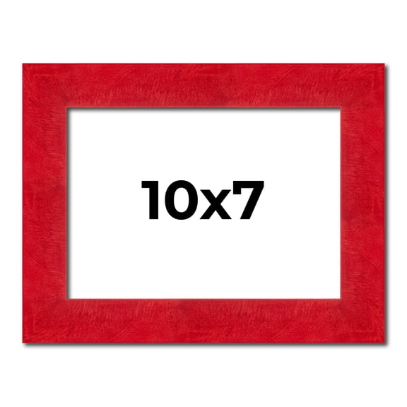10x7 Frame Red Burl Solid Wood Picture Frame Width 1.75 Inches | Interior Frame Depth 0.5 Inches |