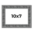 thumbnail image 1 of 10x7 Frame Silver Black Rustic Sonoma Solid Wood Picture Frame | 1.5 Inch Moulding Width | Complete, 1 of 8