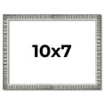 thumbnail image 1 of 10x7 Frame Silver Grey Distressed Solid Wood Picture Frame | 0.75 Inch Moulding Width | Interior, 1 of 8