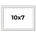 thumbnail image 1 of 10x7 Frame White Real Wood Picture Frame Width 0.75 inches | Interior Frame Depth 0.5 inches |, 1 of 8
