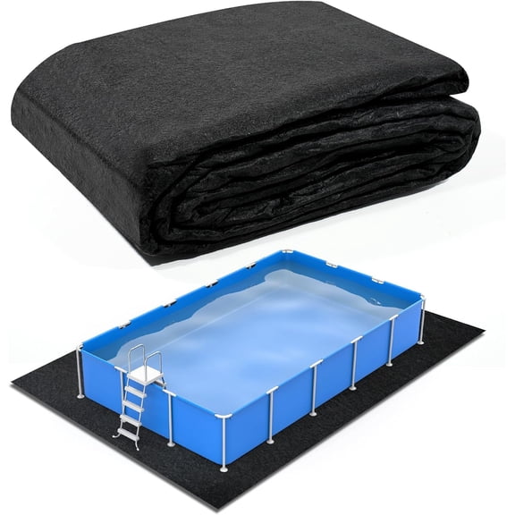 10x7FT Pool Liner Pad for Above Ground Pools, Heavy-Duty Pool Underlayment Pad,Under Pool Padding for Bottom, Prevents Punctures,Weed Barrier,Extends Liner Life