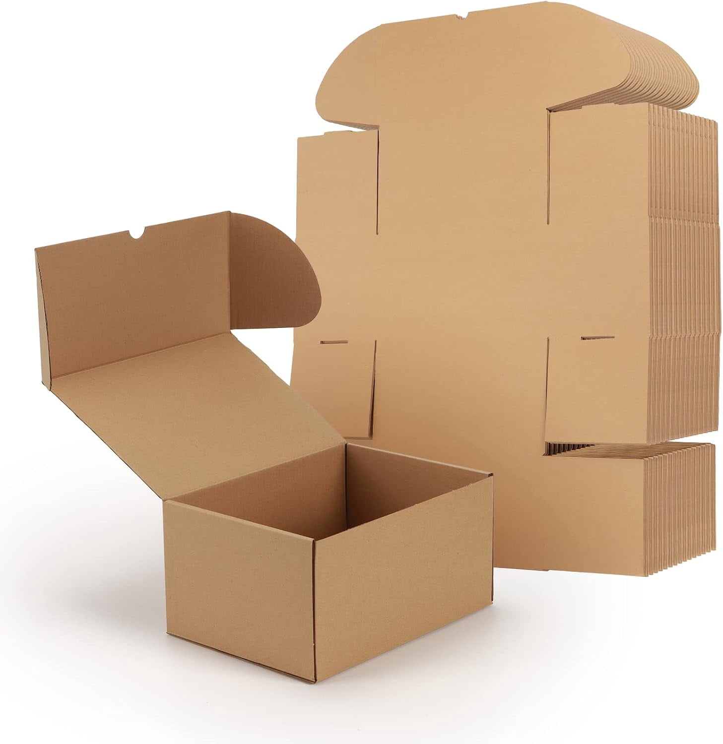 10x7x5 Shipping Boxes, Brown Corrugated Mailing Cardboard Box for ...