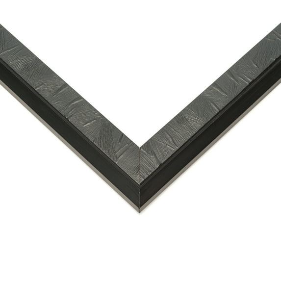 10x8 Frame Black Modern Picture Frame Complete Wood Picture Frame with UV Acrylic, Foam Board