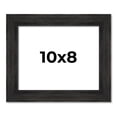 thumbnail image 1 of 10x8 Frame Black Rustic Barnwood Solid Wood Picture Frame | 1.5 Inch Moulding Width | Includes UV, 1 of 8