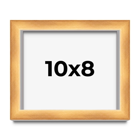 10x8 Shadow Box Bronze Cross-Brushed Display Frame | 1.625 Inches Deep Solid Wood | UV Resistant