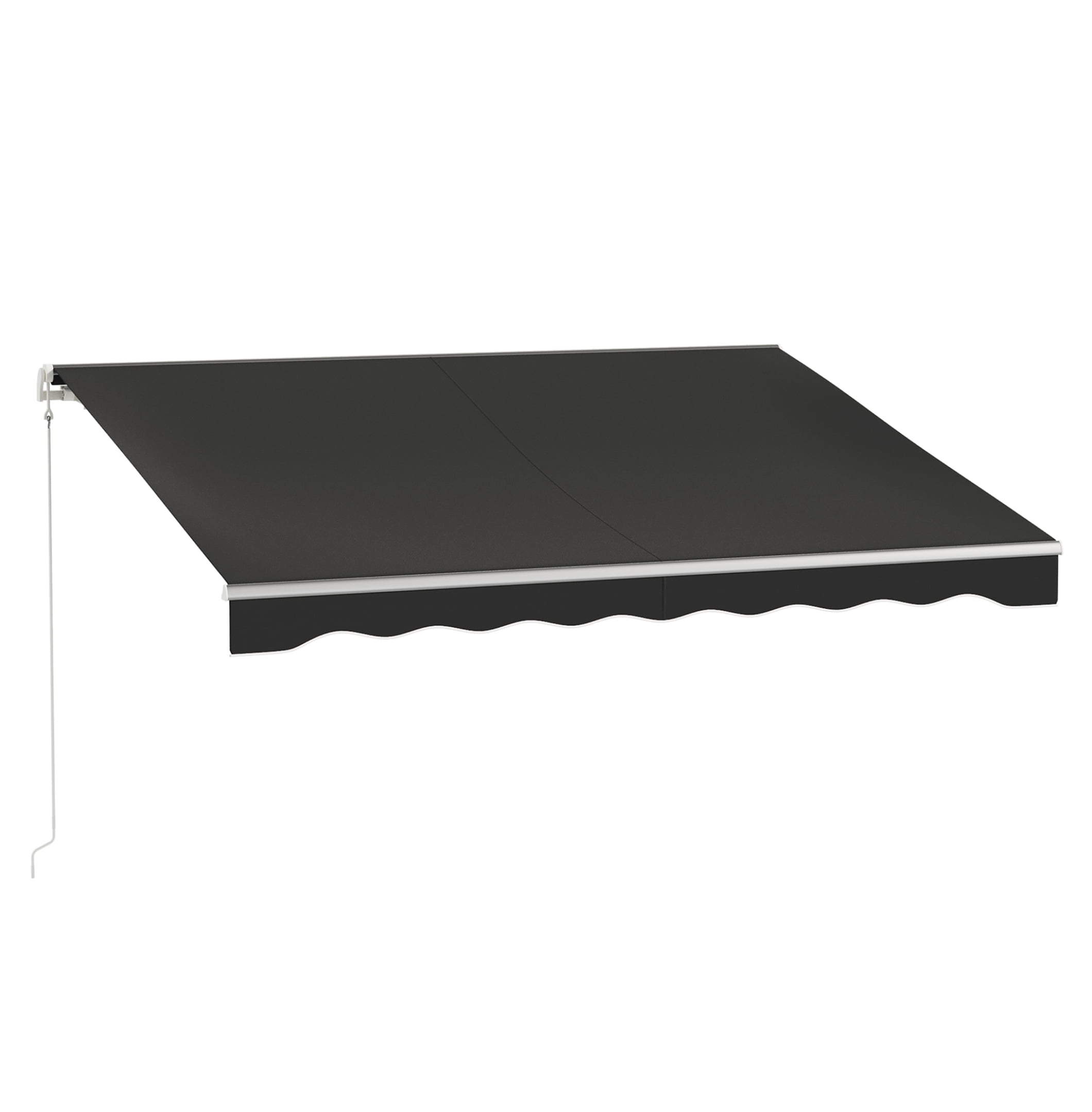 10x8 ft Retractable Electric Awning, Motorized Patio Sun Shade, UV ...
