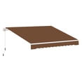 thumbnail image 1 of 10x8ft Patio Awning Retractable - Coffee Brown, 1 of 9