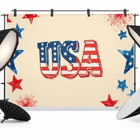 10x8ft Photo Backdrop, American Map Soft Polyester Backdrop Curtains Photography Backdrops, Patriotic Freedom US Independence Tan Brushed Background for Photoshoots Studio Video Portrait Parties